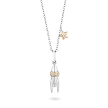 Load image into Gallery viewer, Hallmarkfinejewelry Out of This World' Rocket Ship Diamond Pendant in Sterling Silver &amp; Yellow Gold View 1
