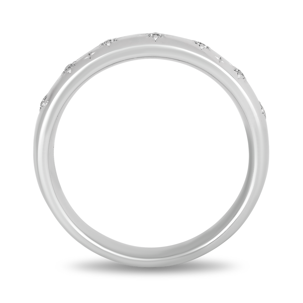 Hallmarkfinejewelry Eternity Band Diamond Ring in Sterling Silver View 1