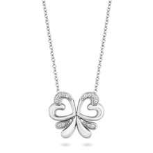 Load image into Gallery viewer, Hallmarkfinejewelry Beautiful Butterfly Diamond Pendant in Sterling Silver View 1
