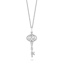 Load image into Gallery viewer, Hallmarkfinejewelry Filigree Key To Romance Diamond Pendant in Sterling Silver View 1
