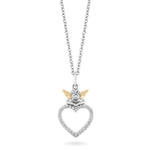 Load image into Gallery viewer, Hallmarkfinejewelry Cherub with Heart Pendant in Sterling Silver View 1
