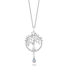Load image into Gallery viewer, Hallmarkfinejewelry Medallion Mother of Earth Diamond Pendant in Sterling Silver &amp; Created Opal View 1
