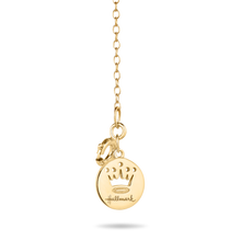 Load image into Gallery viewer, Hallmarkfinejewelry Minimalist Clover Pendant in 14K Yellow Gold with Diamond
