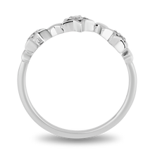 Load image into Gallery viewer, Hallmarkfinejewelry Scattered Star Ring in Sterling Silver with Diamonds
