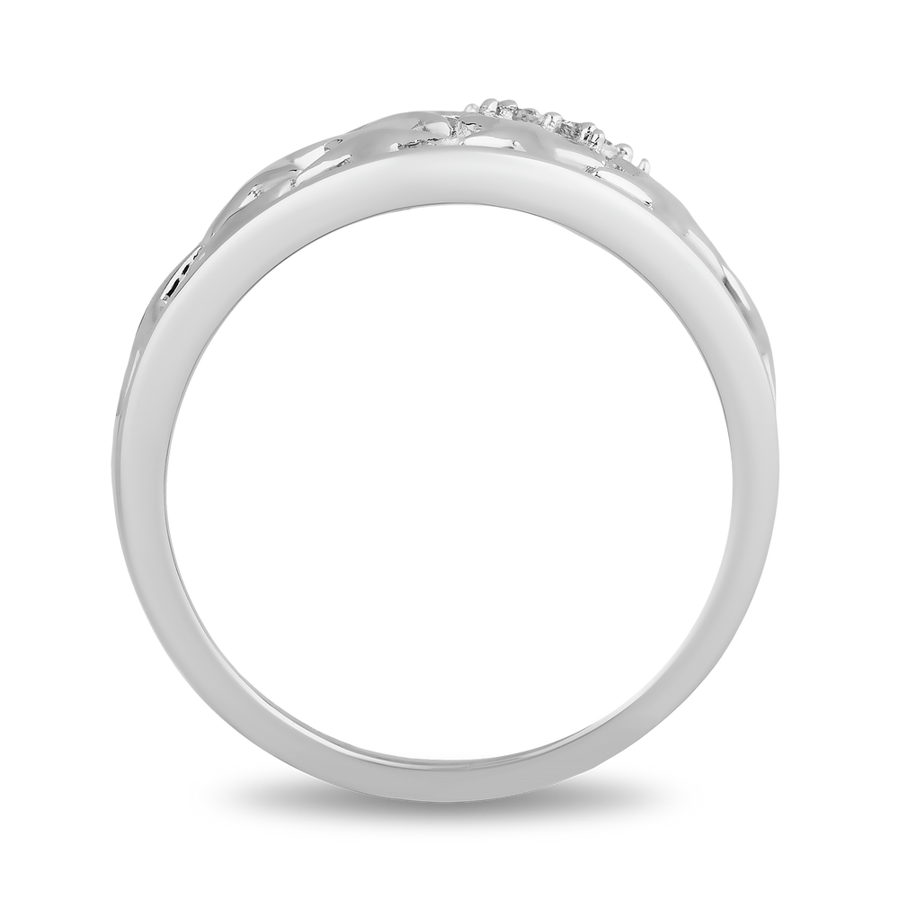 Hallmarkfinejewelry Star Struck Ring in Sterling Silver with Diamonds
