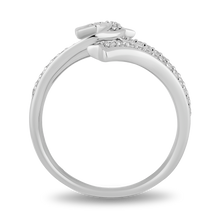 Load image into Gallery viewer, Hallmarkfinejewelry Shooting Star Ring in Sterling Silver with Diamonds
