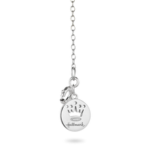 Load image into Gallery viewer, Hallmarkfinejewelry Peace and Love Necklace in Sterling Silver with 1/5 Cttw of Diamonds
