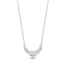 Load image into Gallery viewer, Hallmarkfinejewelry Sterling Silver Antique Lace Necklace with Diamonds
