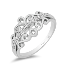 Load image into Gallery viewer, Hallmarkfinejewelry Touch of Lace Ring in Sterling Silver with Diamonds
