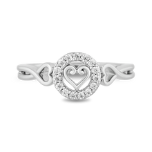 Load image into Gallery viewer, Hallmarkfinejewelry In Your Heart Ring in Sterling Silver with Diamonds
