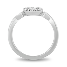 Load image into Gallery viewer, Hallmarkfinejewelry In Your Heart Ring in Sterling Silver with Diamonds
