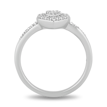 Load image into Gallery viewer, Hallmarkfinejewelry With All My Heart Promise Ring in Sterling Silver with Diamonds
