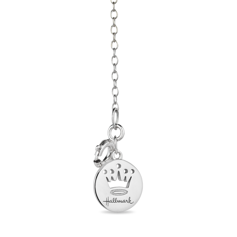 Hallmarkfinejewelry Lacy Cross Pendant in Sterling Silver with Diamonds