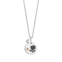 Load image into Gallery viewer, Hallmarkfinejewelry November Flower of the Month Pendant in Sterling Silver with Citrine and Diamond Accent
