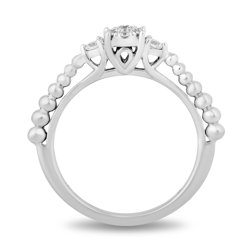 Hallmarkfinejewelry Trio Promise Ring in Sterling Silver