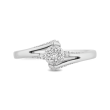 Load image into Gallery viewer, Hallmarkfinejewelry Minimalist Diamond Promise Ring in Sterling Silver
