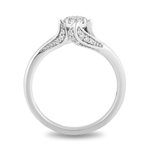 Load image into Gallery viewer, Hallmarkfinejewelry Minimalist Diamond Promise Ring in Sterling Silver
