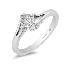 Load image into Gallery viewer, Hallmarkfinejewelry Minimalist Diamond Promise Ring in Sterling Silver

