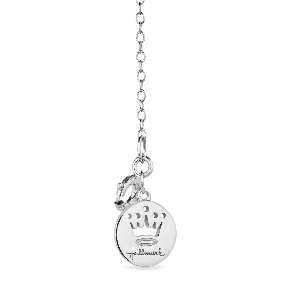 Hallmarkfinejewelry Fine Feathers Pendant in Sky Blue Carved Mother of Pearl and Sterling Silver with Diamonds and Amethyst