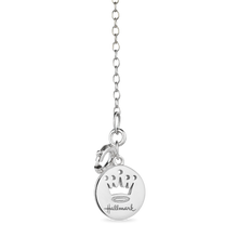Load image into Gallery viewer, Hallmarkfinejewelry Guiding Spirit Ornate Cross Pendant in Carved Mother of Pearl and Sterling Silver with Diamonds and Created Ruby
