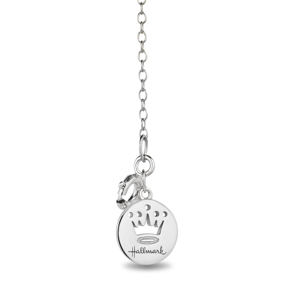 Hallmark Fine Jewerly Magical Seahorse Pendant in Sterling Silver with Accent Diamonds