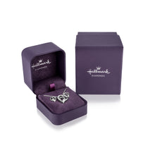 Load image into Gallery viewer, Hallmarkfinejewelry Sterling Silver Diamond Heart Earrings and Necklace Box Set
