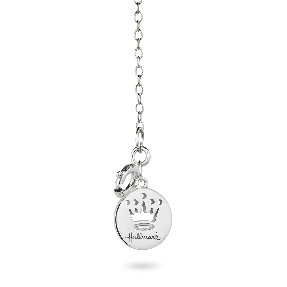 Hallmarkfinejewelry Cute Kitten Diamond Pendant in Sterling Silver Diamonds View 1