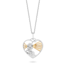 Load image into Gallery viewer, Hallmarkfinejewelry Lighthouse with Heart Pendant in Sterling Silver View 1
