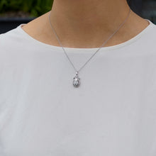 Load image into Gallery viewer, Hallmarkfinejewelry Diamond Pave Scarab Pendant in Sterling Silver
