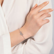 Load image into Gallery viewer, Hallmarkfinejewelry Monarch Butterfly Bolo Bracelet in Sterling Silver with Diamonds
