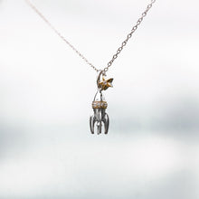 Load image into Gallery viewer, Hallmarkfinejewelry Rocket Pendant in Sterling Silver &amp; 14K Yellow Gold with Diamond
