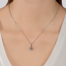 Load image into Gallery viewer, Hallmarkfinejewelry Baby Feet Pendant in Sterling Silver with 1/10 Cttw of Diamonds
