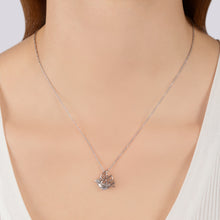 Load image into Gallery viewer, Hallmarkfinejewelry Lace Dove Pendant in Sterling Silver with Diamond

