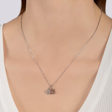 Load image into Gallery viewer, Hallmarkfinejewelry Quinceanera Charm Pendant in Sterling Silver with Diamonds
