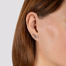 Load image into Gallery viewer, Hallmarkfinejewelry Soaring Wing Stud Earrings in Sterling Silver with Diamonds

