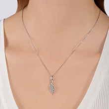 Load image into Gallery viewer, Hallmarkfinejewelry Large Diamond Angel Wing Pendant in Sterling Silver
