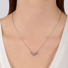 Load image into Gallery viewer, Hallmarkfinejewelry Sterling Silver Antique Lace Necklace with Diamonds

