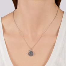 Load image into Gallery viewer, Hallmarkfinejewelry November Flower of the Month Pendant in Sterling Silver with Citrine and Diamond Accent
