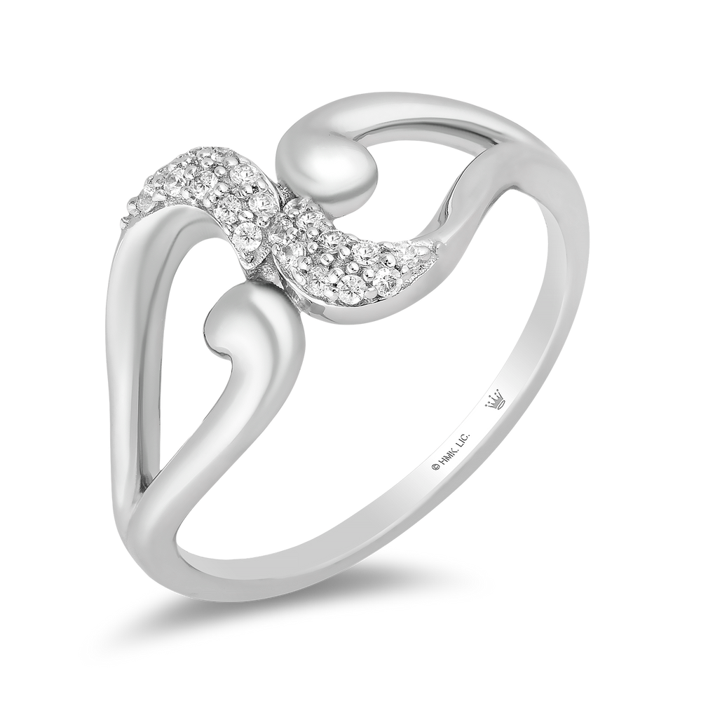 Hallmarkfinejewelry Embracing Hearts Diamond Ring in Sterling Silver Diamonds View 1