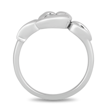 Load image into Gallery viewer, Hallmarkfinejewelry Elegant Heart Diamond Ring in Sterling Silver Diamonds View 1
