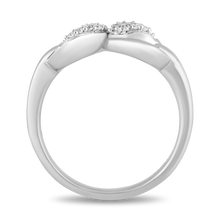 Load image into Gallery viewer, Hallmarkfinejewelry Contemporary Infinity Diamond Ring in Sterling Silver View 1
