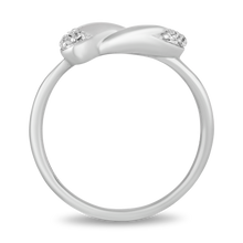 Load image into Gallery viewer, Hallmarkfinejewelry Modern Wrap Diamond Ring in Sterling Silver View 1
