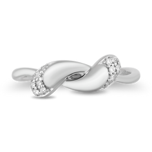 Load image into Gallery viewer, Hallmarkfinejewelry Modern Wrap Diamond Ring in Sterling Silver View 1
