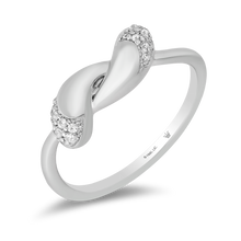 Load image into Gallery viewer, Hallmarkfinejewelry Modern Wrap Diamond Ring in Sterling Silver View 1
