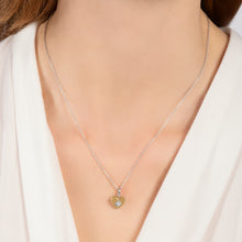 Load image into Gallery viewer, Hallmarkfinejewelry Heart of Gold Pendant in 14K Yellow Gold &amp; Sterling Silver with Diamond
