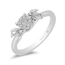 Load image into Gallery viewer, Hallmarkfinejewelry Antique Style Swallow Diamond Promise Ring in Sterling Silver
