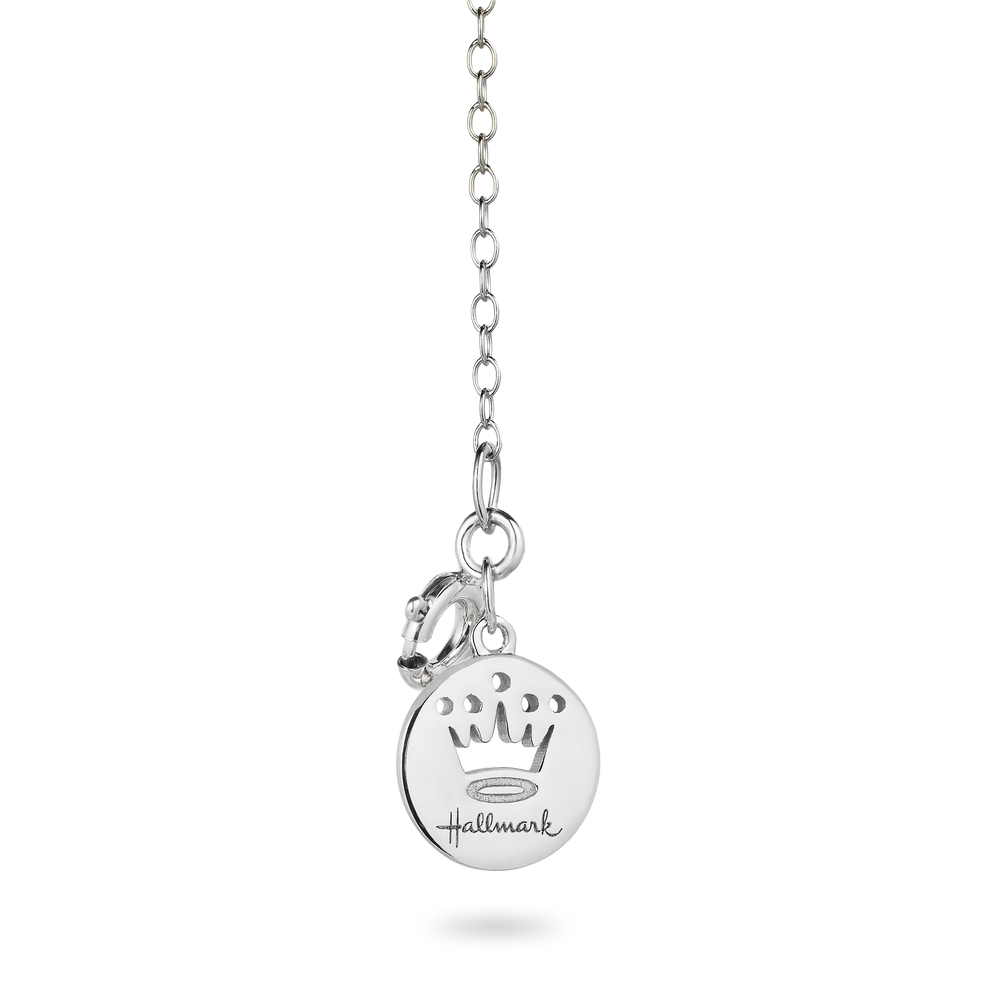 Hallmarkfinejewelry Modern Overlapping Heart Diamond Pendant in Sterling Silver & Yellow Gold View 1