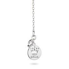 Load image into Gallery viewer, Hallmarkfinejewelry Cherubs with Heart Diamond Pendant in Sterling Silver &amp; Yellow Gold with 1/6 CTTW &amp; Created Ruby View 1

